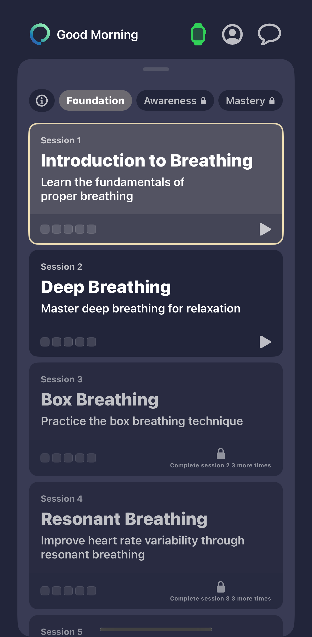 Pausality Main Dashboard
